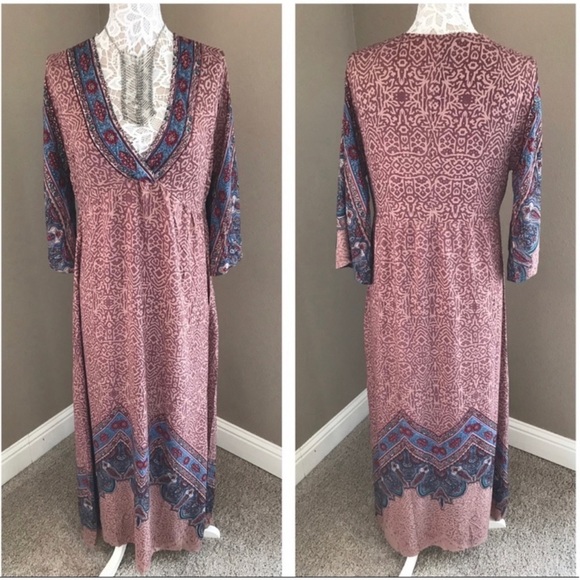 LAST SMALL bohemian style maxi dress - Picture 4 of 4